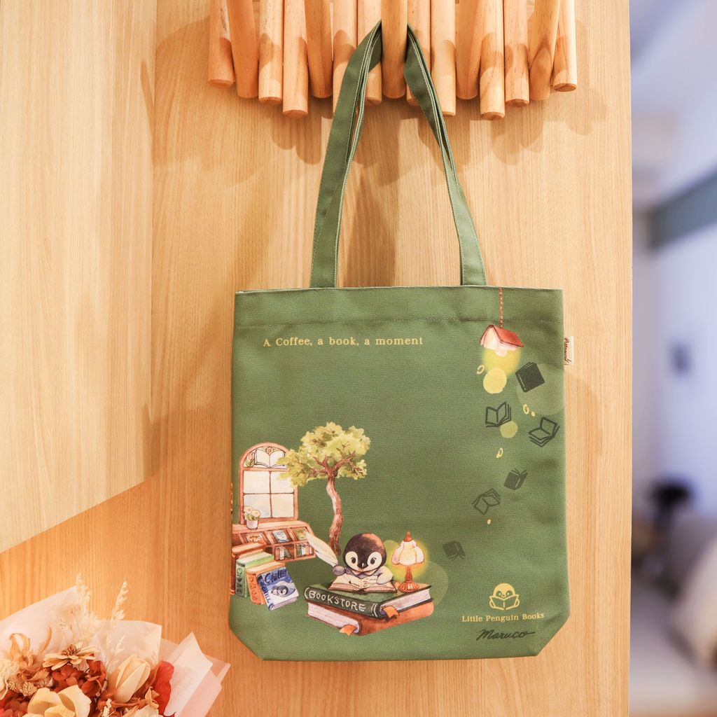 小企鵝書店直式帆布包(A4)