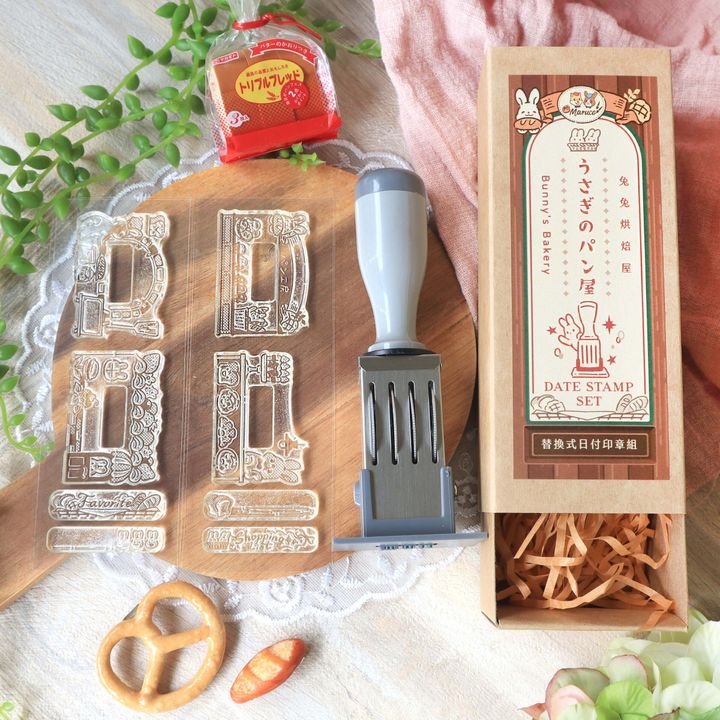 兔兔烘焙屋-替換式水晶日付印章02