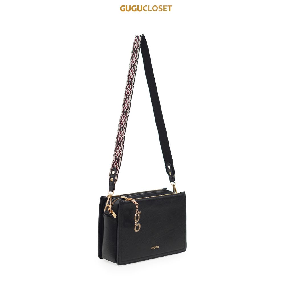 clara black 45 side sling strap