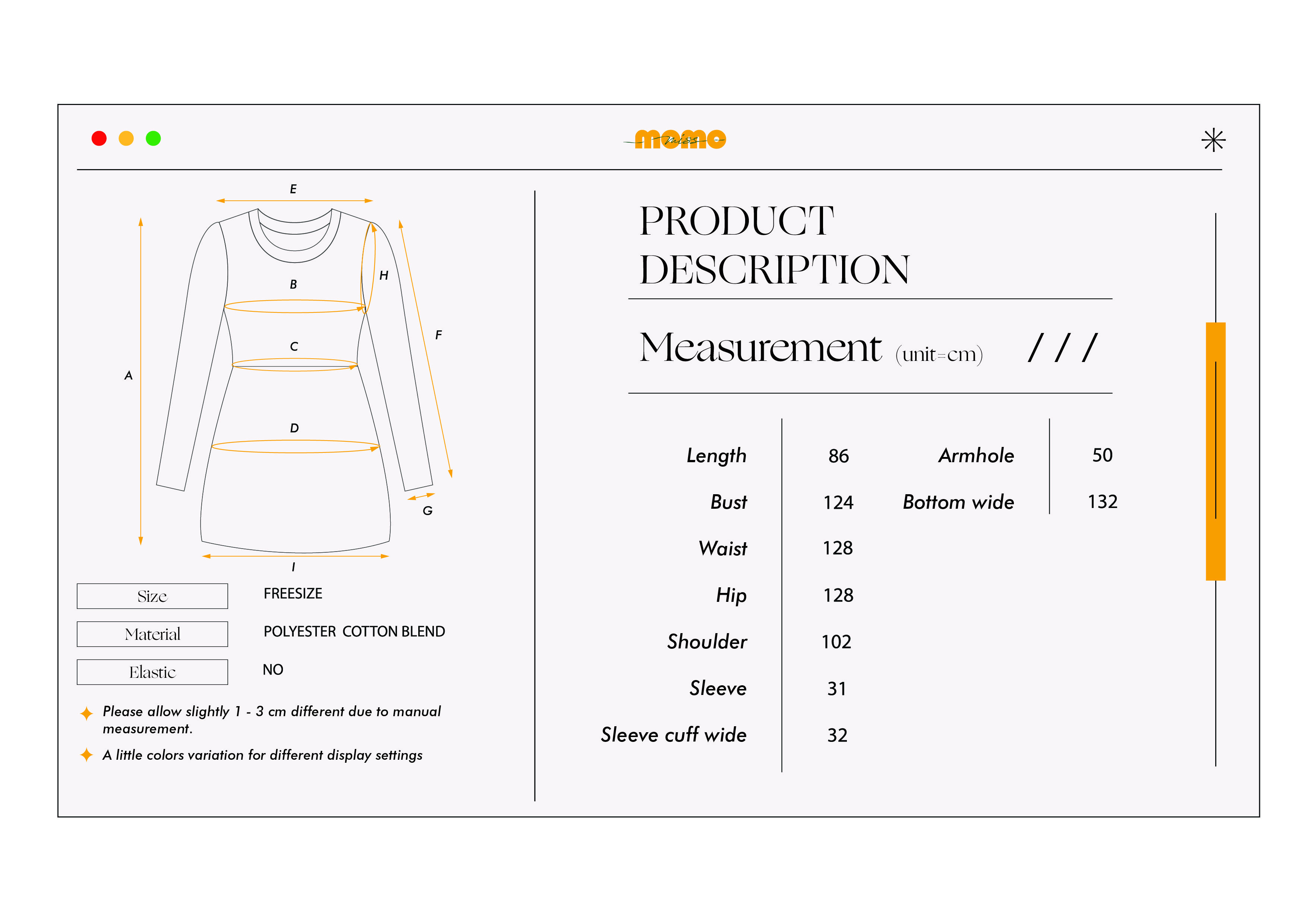 KAILANY MINIMALIST TUNIC DRESS 极简上衣裙