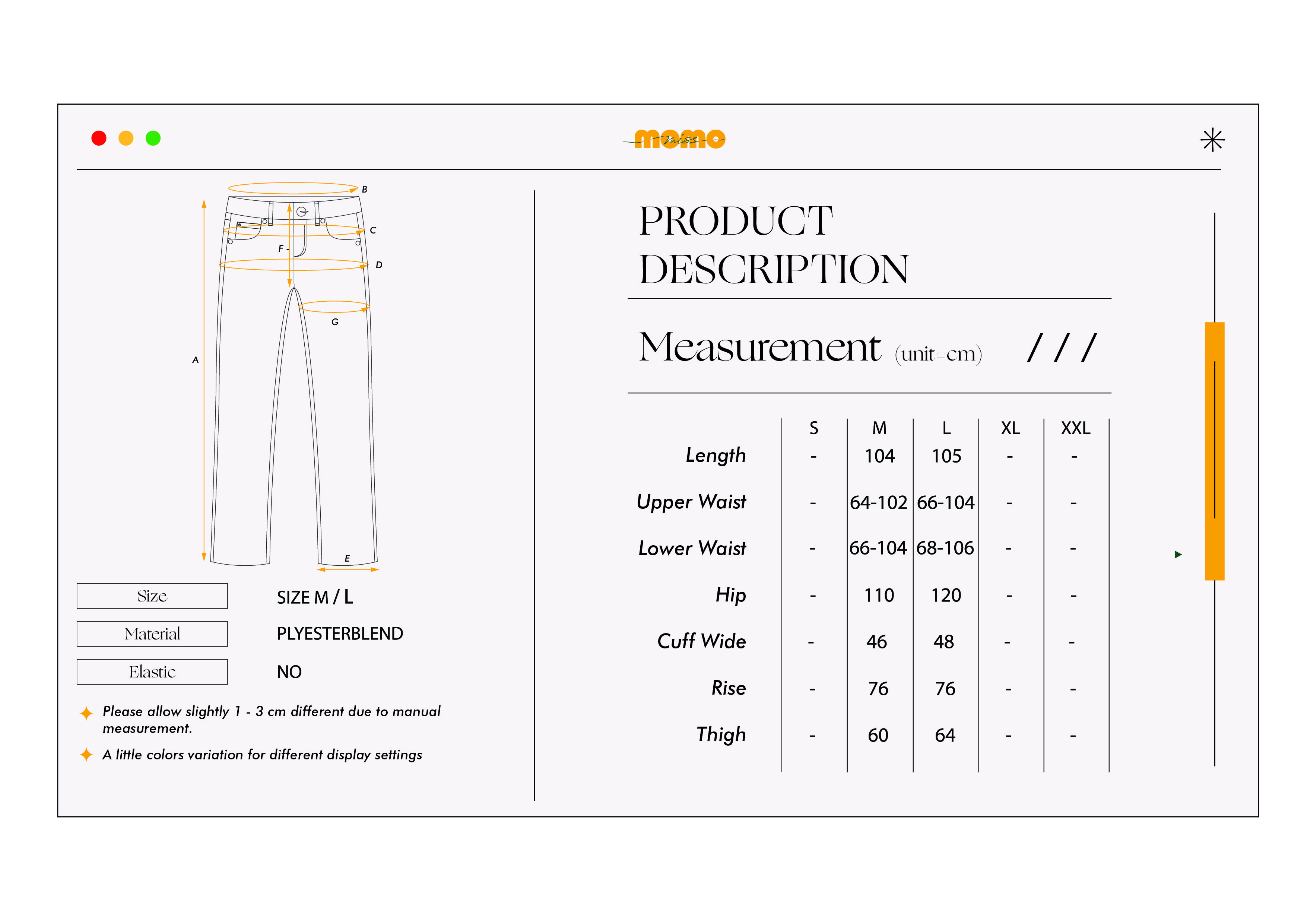 长裤 黑&灰 SIZE M&L RIVER PANTS SET