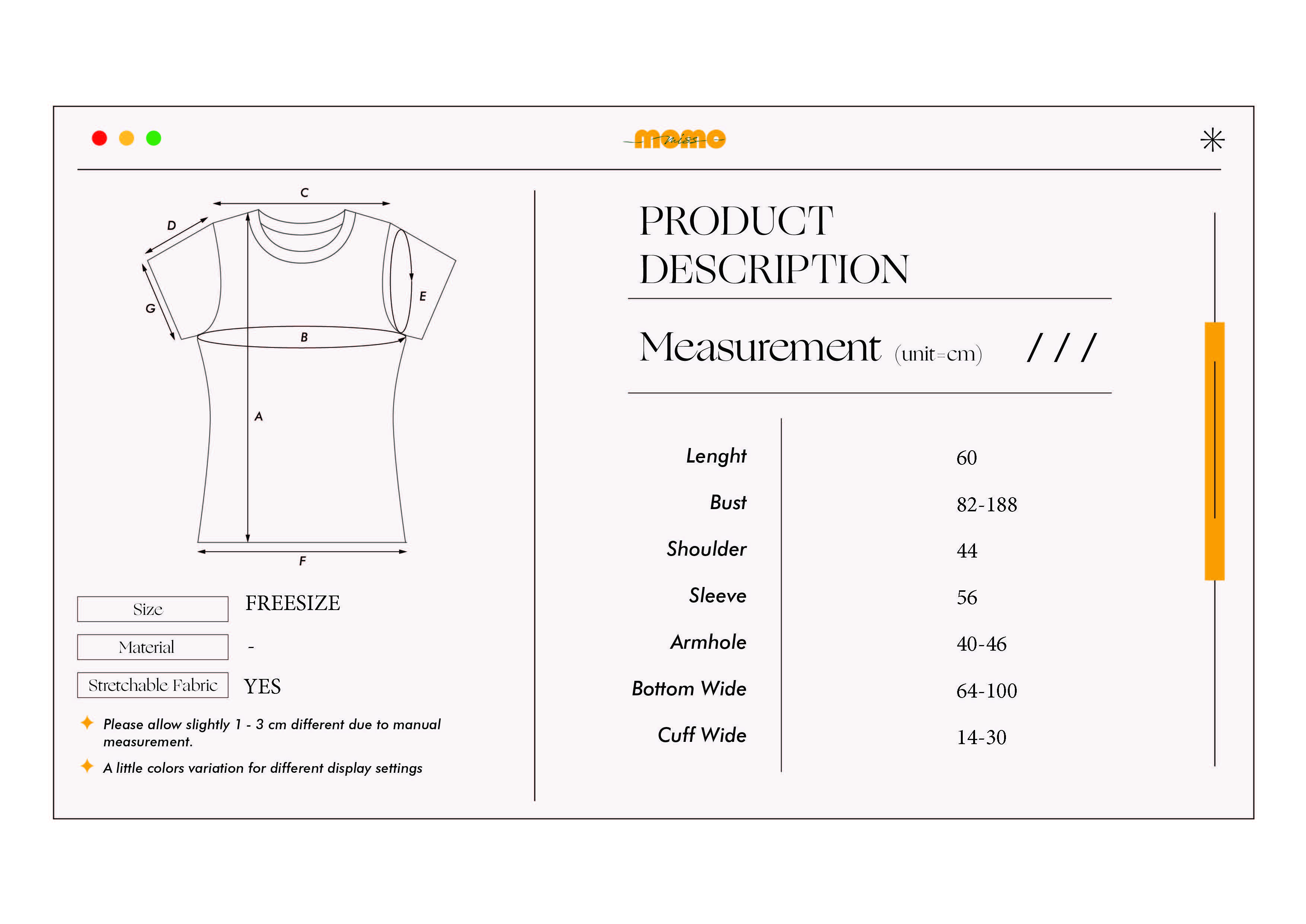 长袖上衣KRIS ONE SHOULDER  TOP BLACK&WHITE