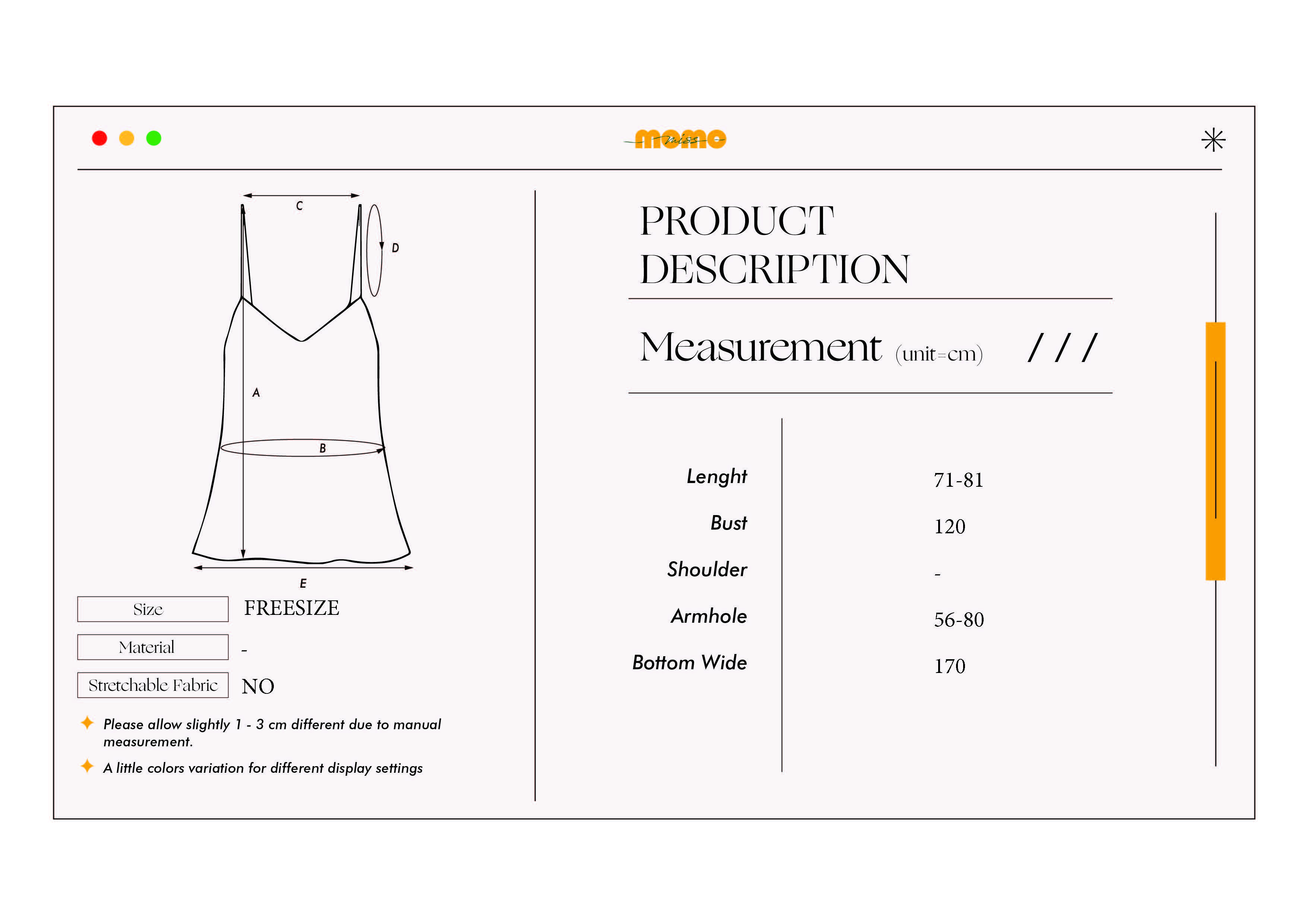 HOSHI BUTTONED CAMI