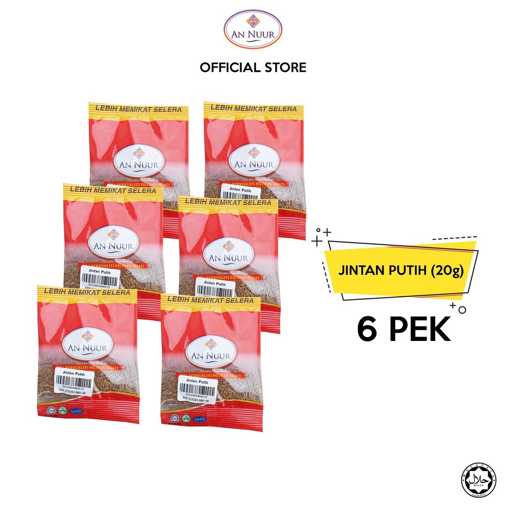 jintan putih 6 pek