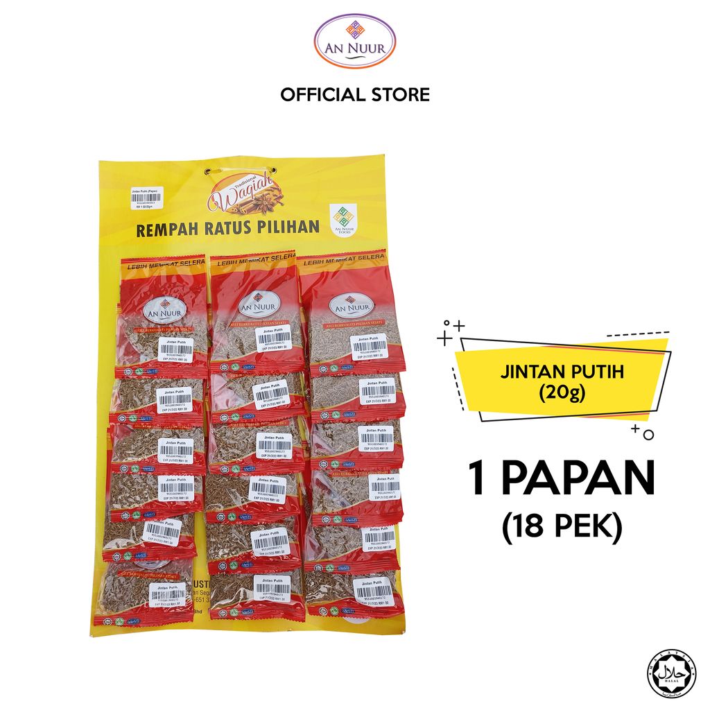 jintan putih 1 papan