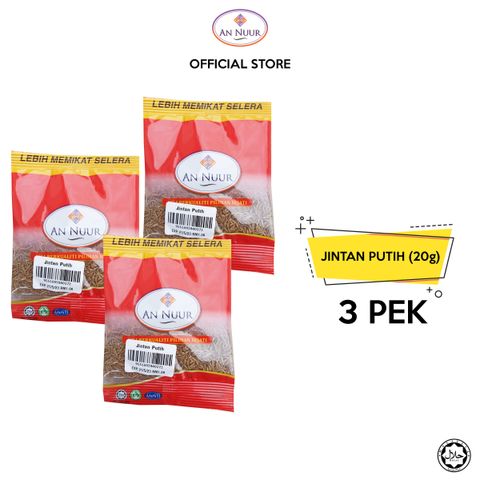 jintan putih 3 pek