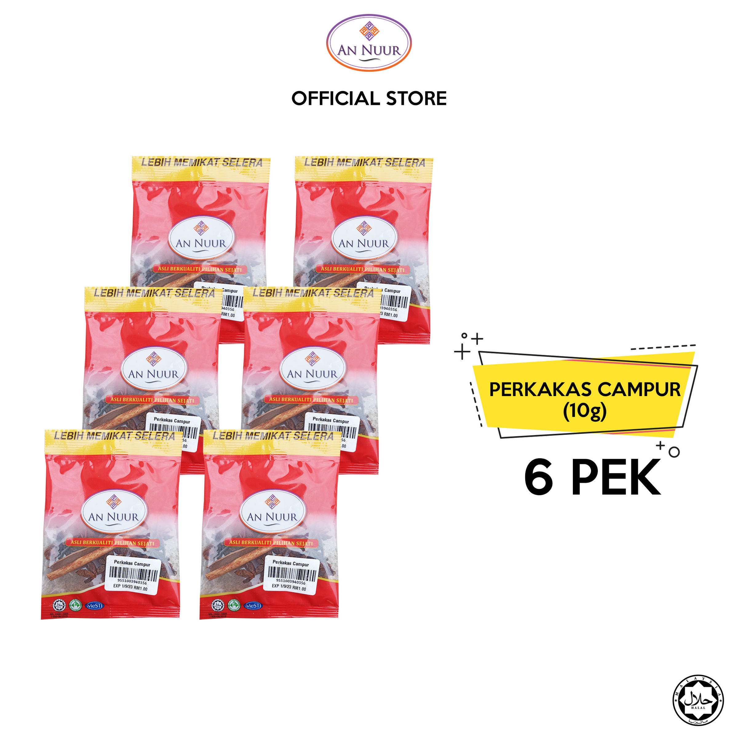 perkakas campur 6 pek