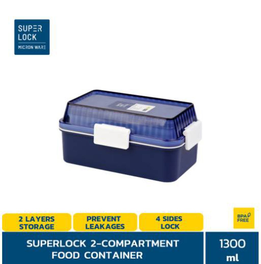 superlock-rect-2-tier-lunchbox-1300ml-Blue
