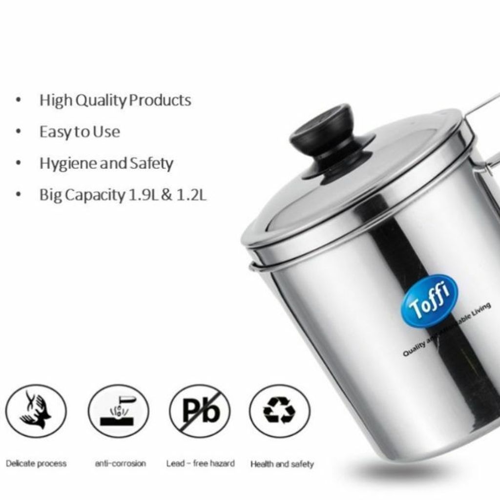 toffi stainless steel oil pot