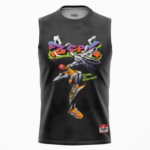 ZEAL Grafiti Sleeveless Editable_Front v2 BLACK web