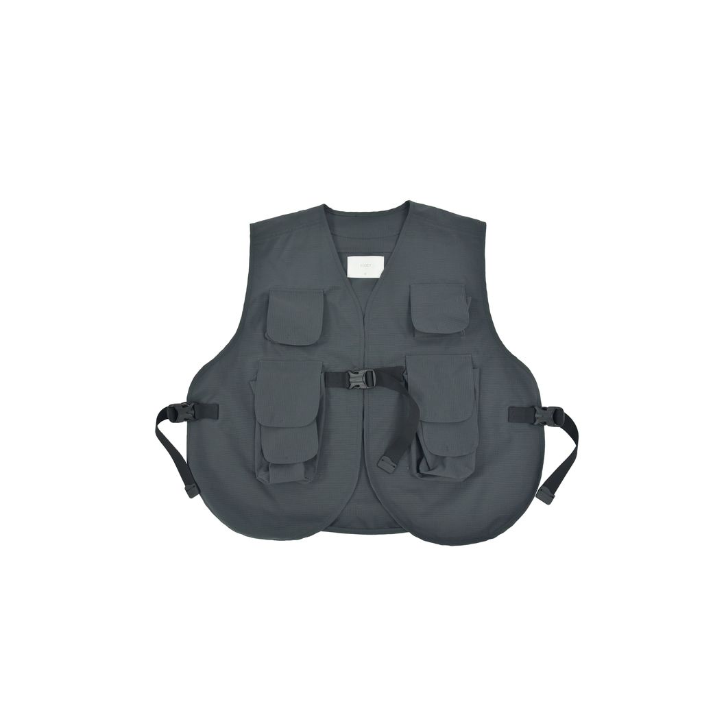 3D Pockets Vest Bag Dark Grey – ccozy