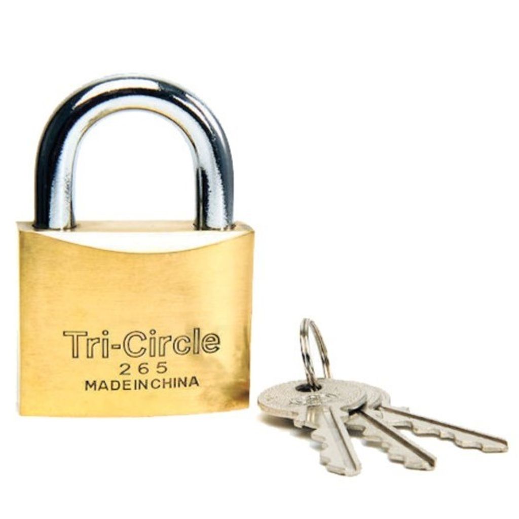 50MM TRI-CIRCLE BRASS PADLOCK Johor Bahru (JB), Malaysia, Skudai Supplier,  Suppliers, Supply, Supplies