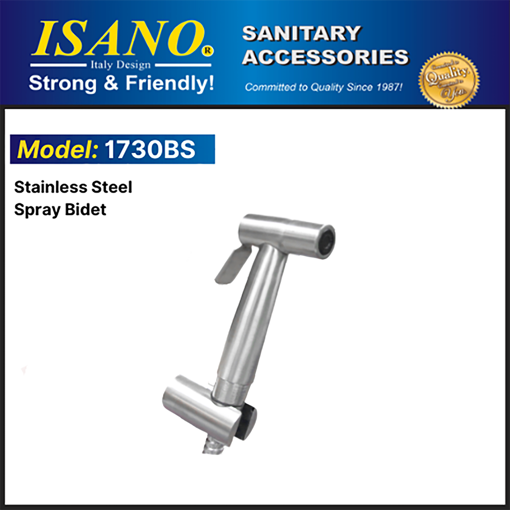 Isano 1730BS Spray Hand Bidet Stainless Steel Series  with flexible hose set-main-0.png