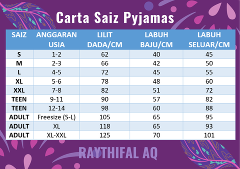 Pyjamas size chart- new sept 2020.png