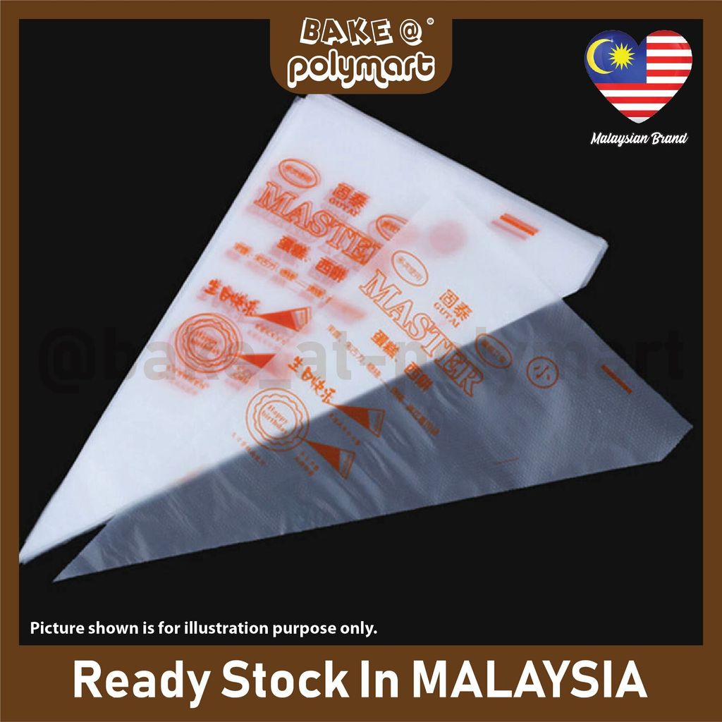 Disposable Piping Bag/ Pastry Bag/ Icing Bag 100pcs – Miri Departmental Sdn  Bhd