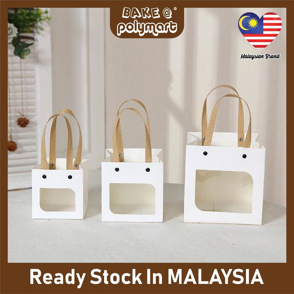 Square Box Paper Bag_Front_White