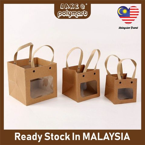 Square Box Paper Bag_Front_Kraft