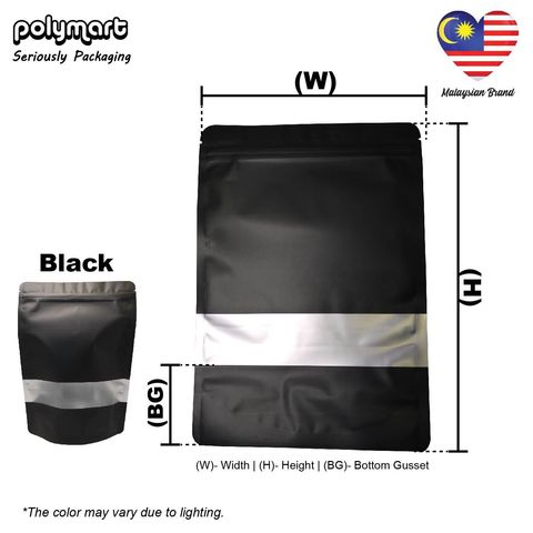 BLACK_Ziplock with Windows 5 Colors