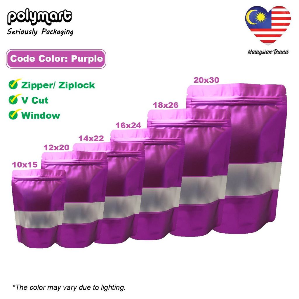 PURPLE1_Ziplock with Windows 5 Colors