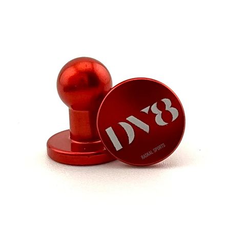 DV8 aluminium anodized plugs for jt proflex - polished red