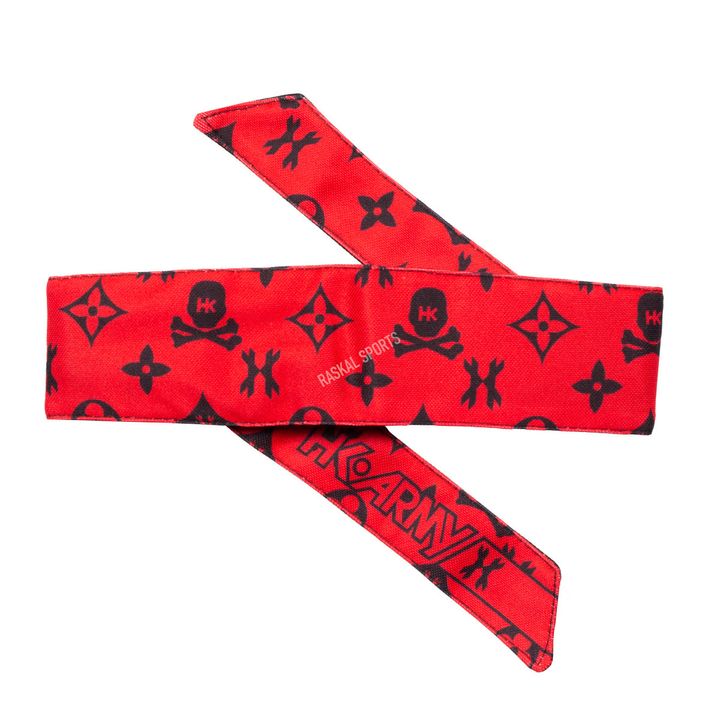 28900403 HK Army Headband Monogram Red Black