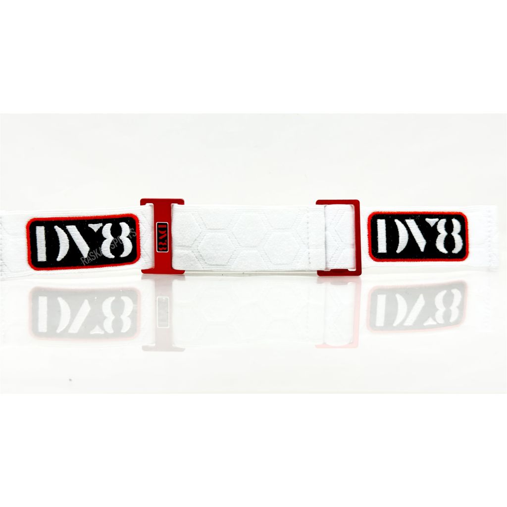 2026 DV8 Featherlight Hex Embossed Strap White Red