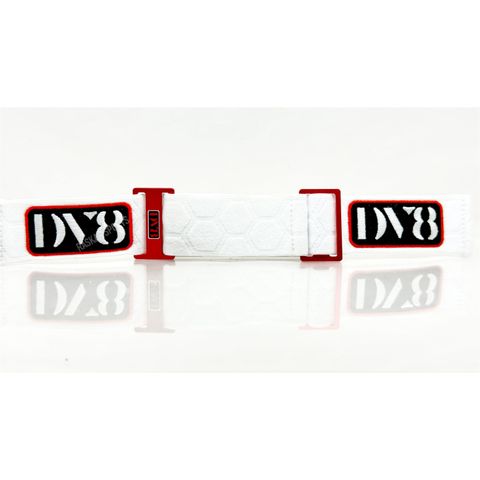 2026 DV8 Featherlight Hex Embossed Strap White Red