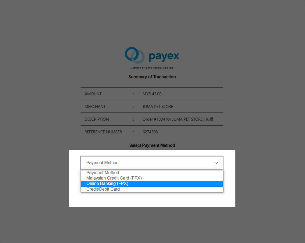 Step 3 - Select Payment Method