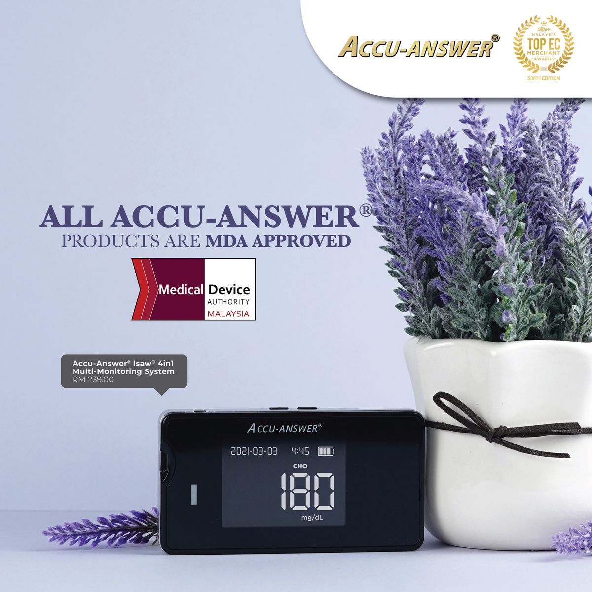 A little bit of information for those who might not know, All Accu-Answer® Products are MDA Approved!