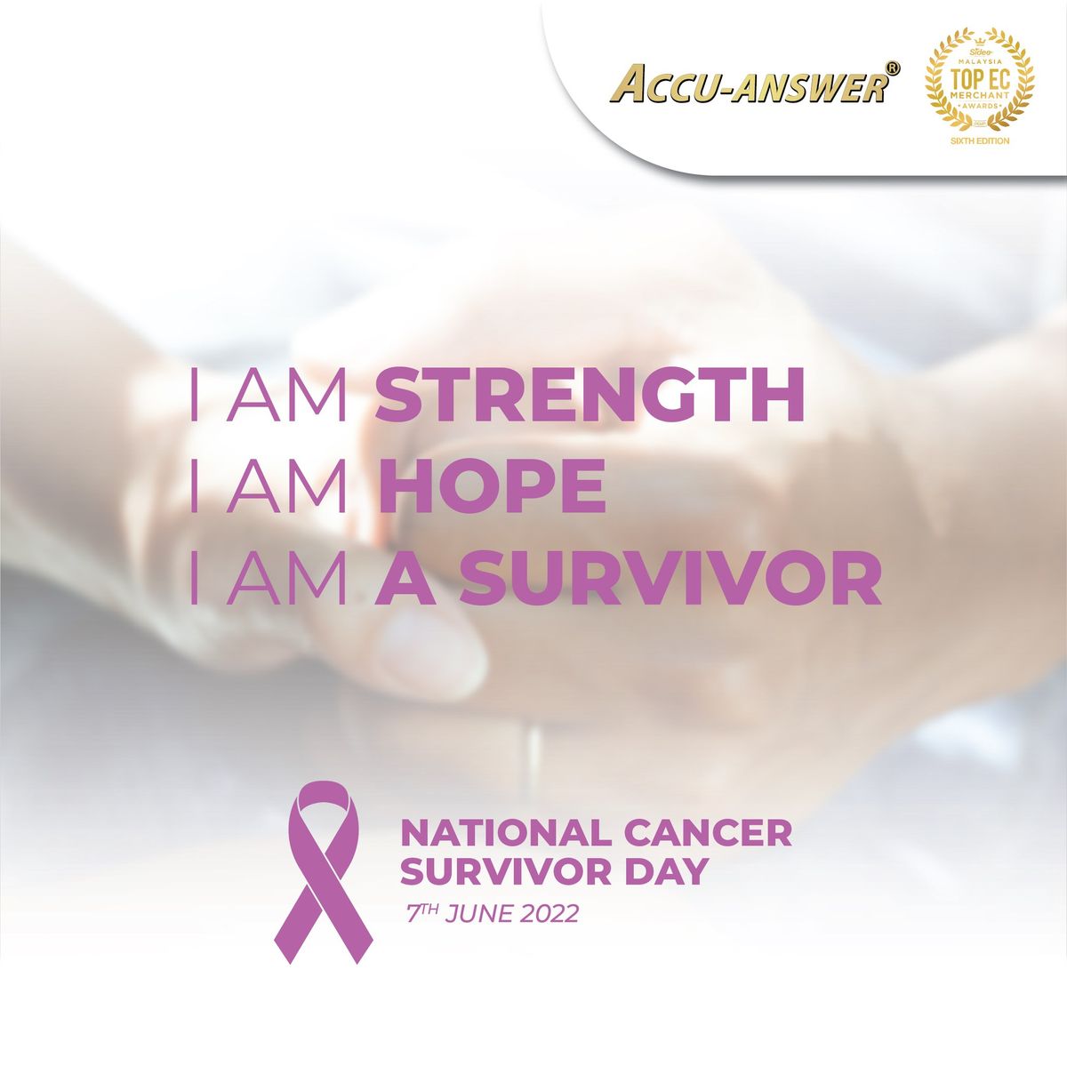 Never lose hope and Happy National Cancer Survivors Day❤️