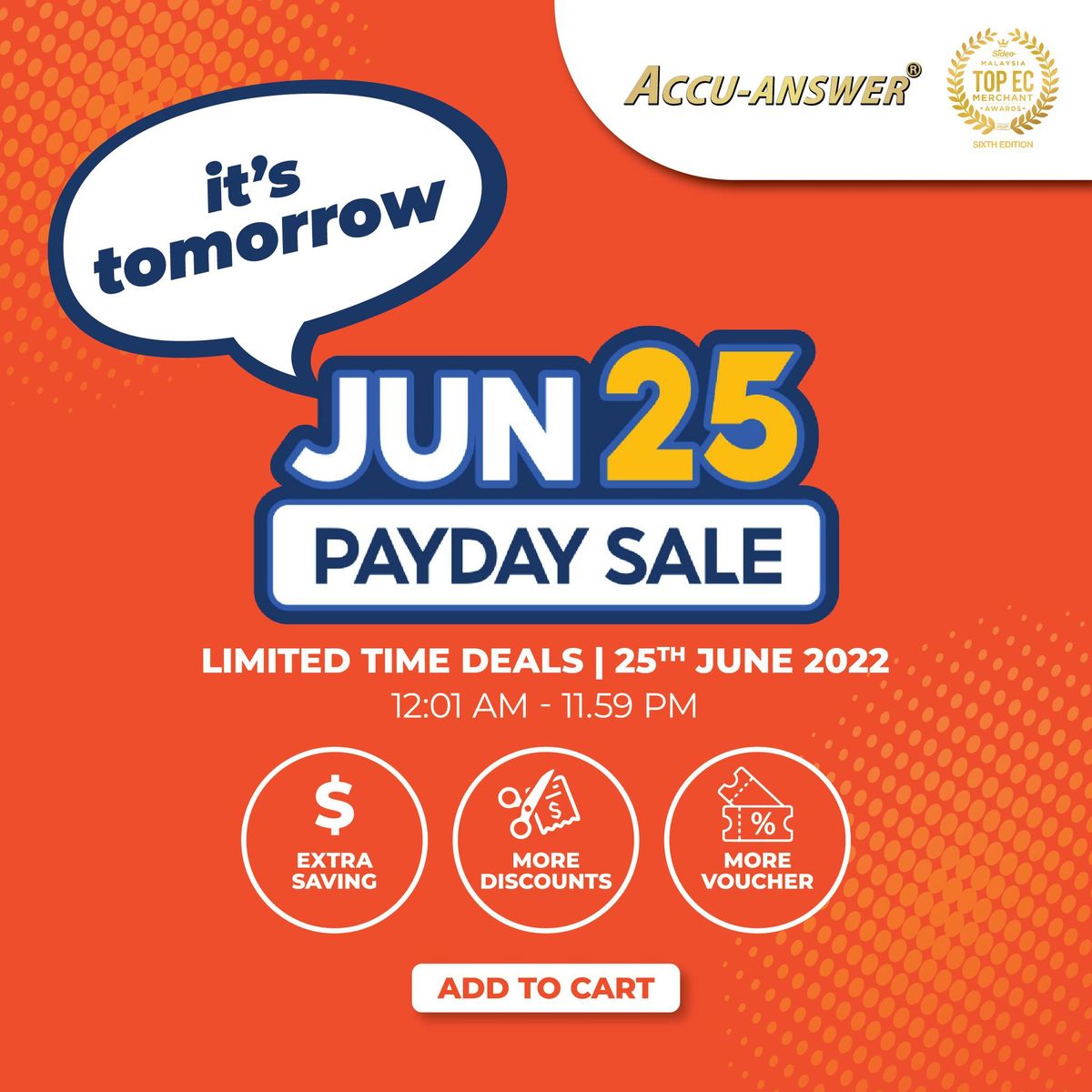 PAYDAY SALE STARTS TOMORROW!