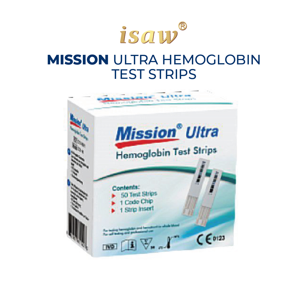 Mission Ultra Hemoglobin Test Strip (2x25's/box) – iSaw Medical Official  Store Malaysia
