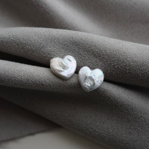限量珍珠耳環，心型與四葉草設計，PIPIJUDY