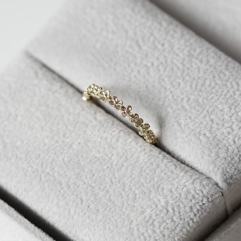 K10 幸運草戒指 細節