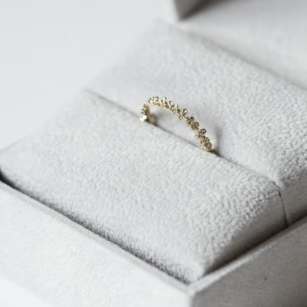 K10 幸運草戒指 細節