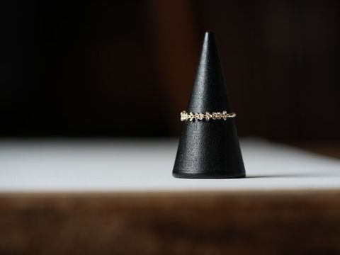 K10 幸運草戒指 鑽石細節