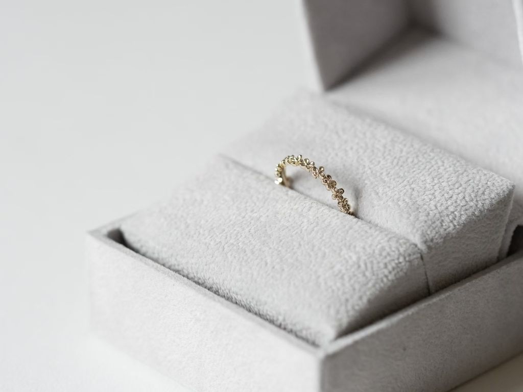 K10 幸運草戒指 細節