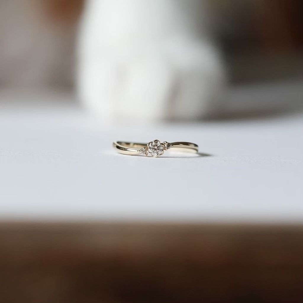 PIPIJUDY K10 花瓣鑽石戒指