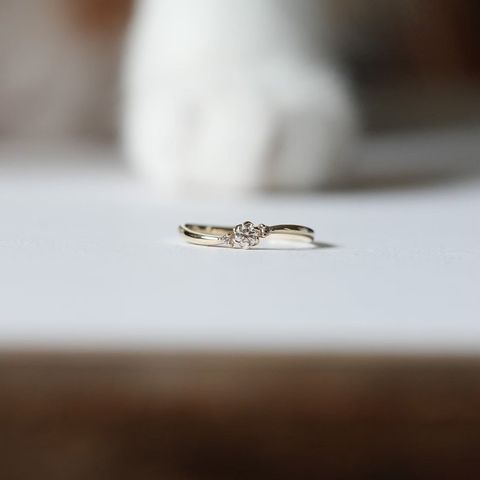 PIPIJUDY K10 花瓣鑽石戒指