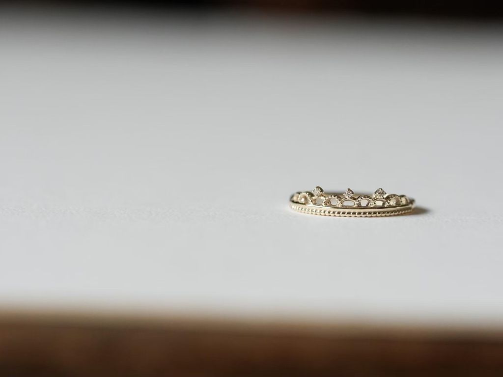 0.01ct 鑽石 K10 金戒指