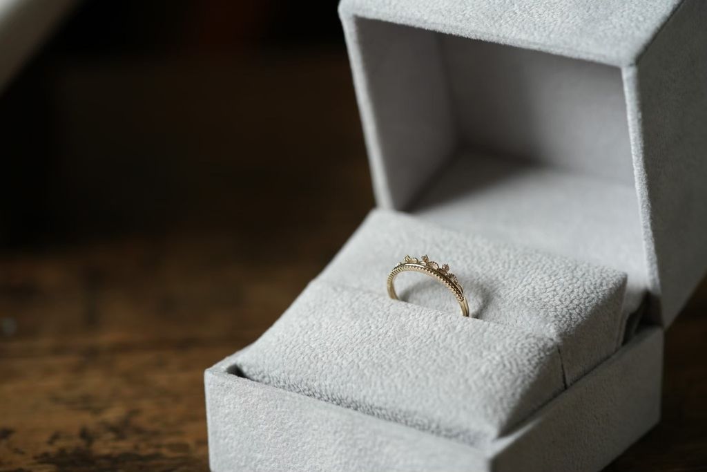 0.01ct 鑽石 K10 金戒指