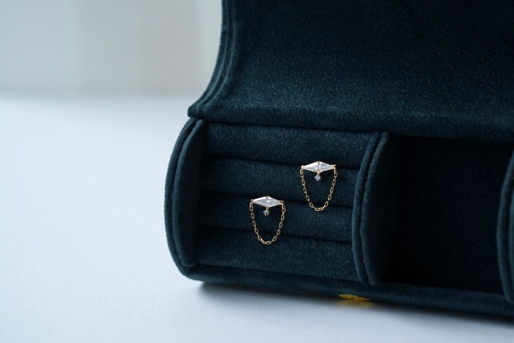 PIPIJUDY K10 靛海密語耳環細節