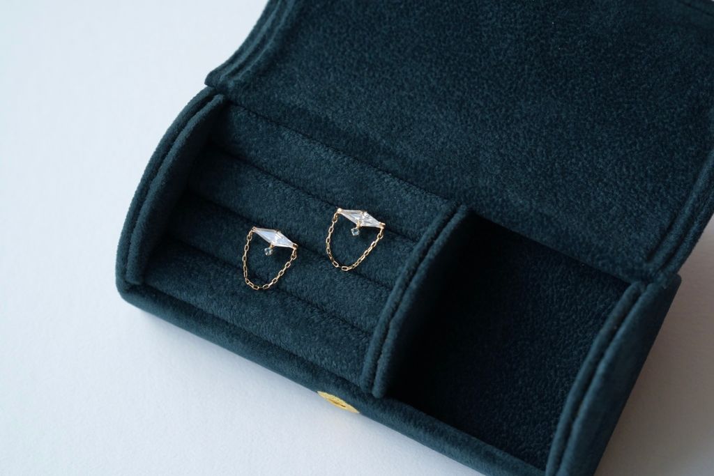 PIPIJUDY K10 靛海密語耳環細節