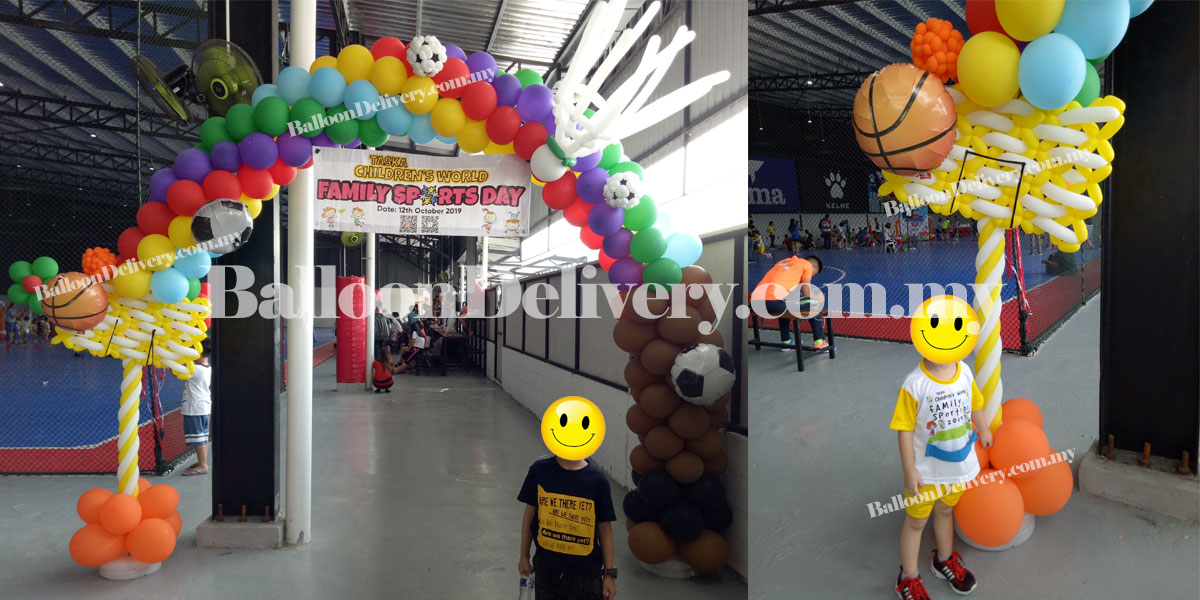 Theme Balloon Arch at Republic of Futsal, PJ