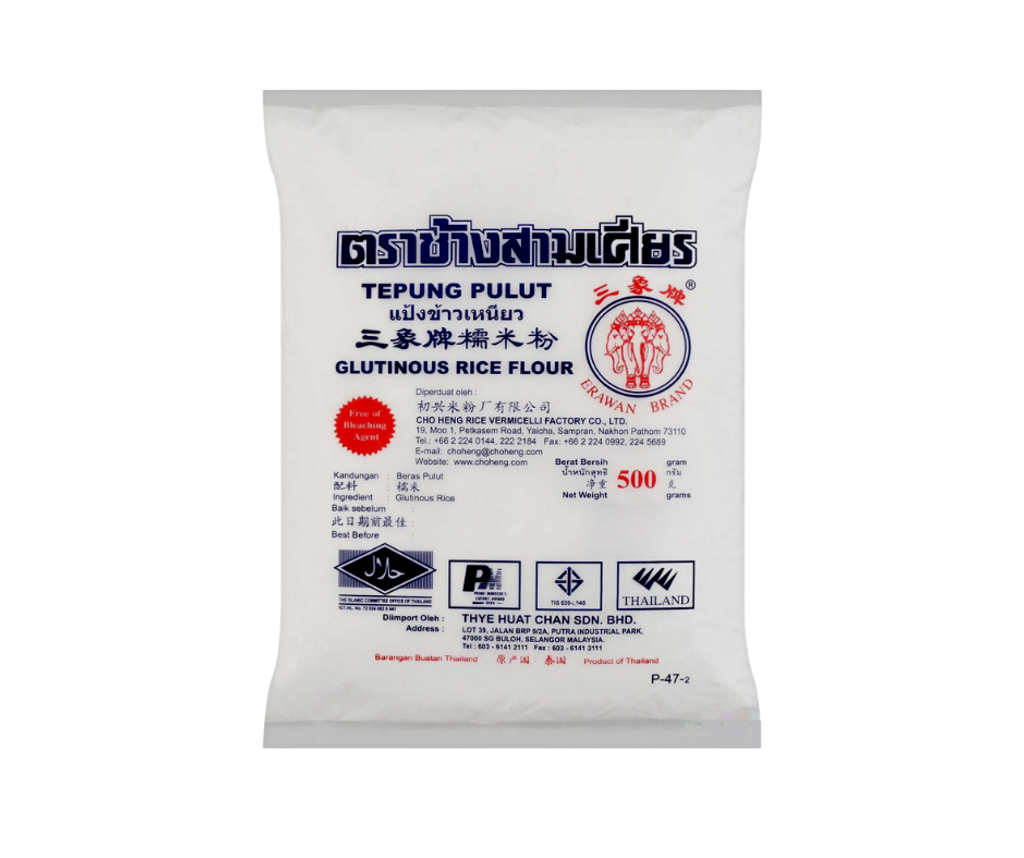 GLUTINOUS RICE FLOUR / TEPUNG PULUT 500G N&P Horeca
