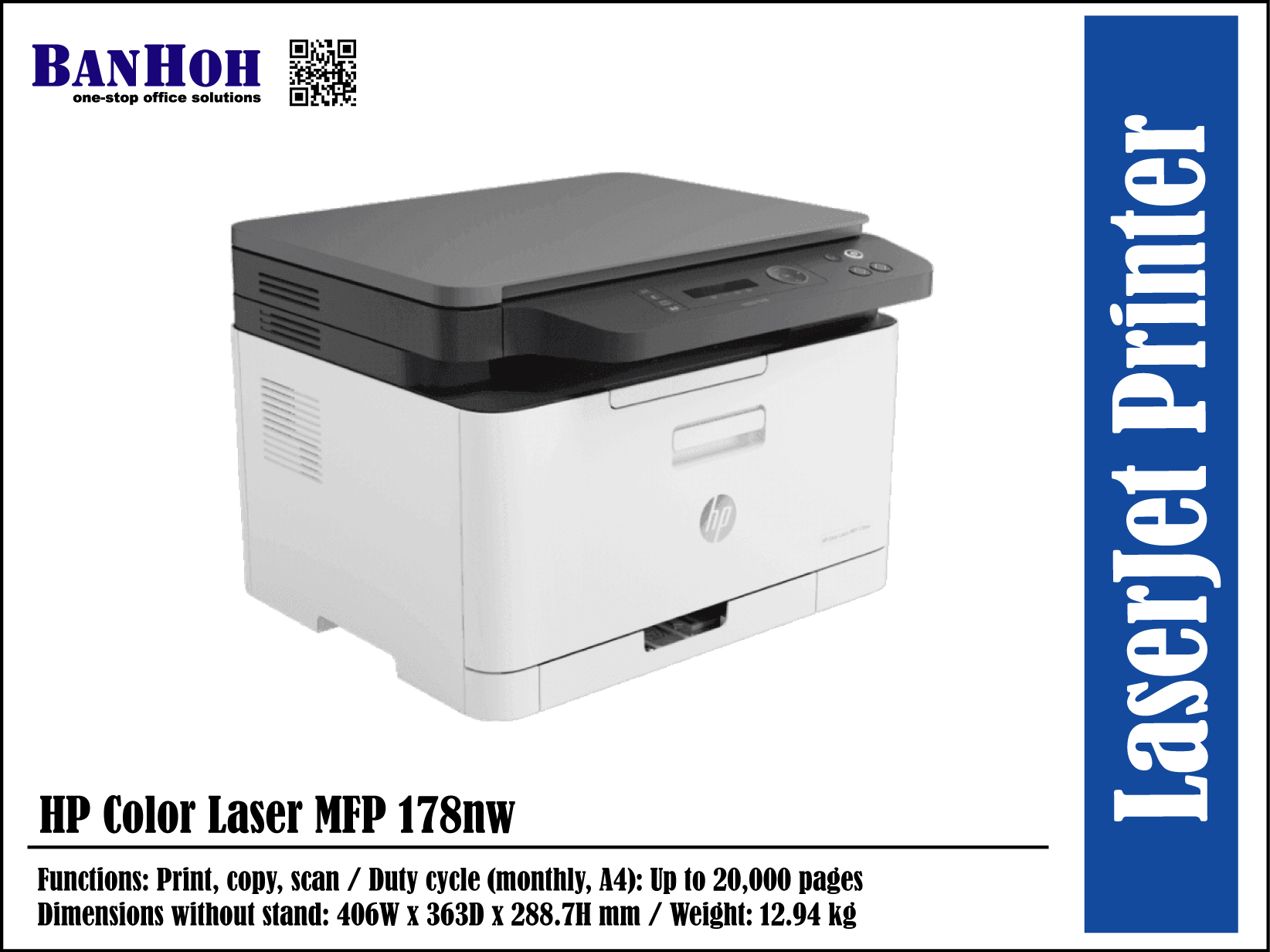 HP Color Laser MFP 178nw – BANHOH SDN BHD