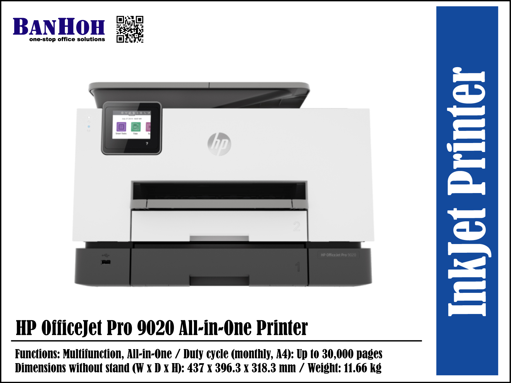 HP OfficeJet Pro 9020 All-in-One Printer – BANHOH SDN BHD