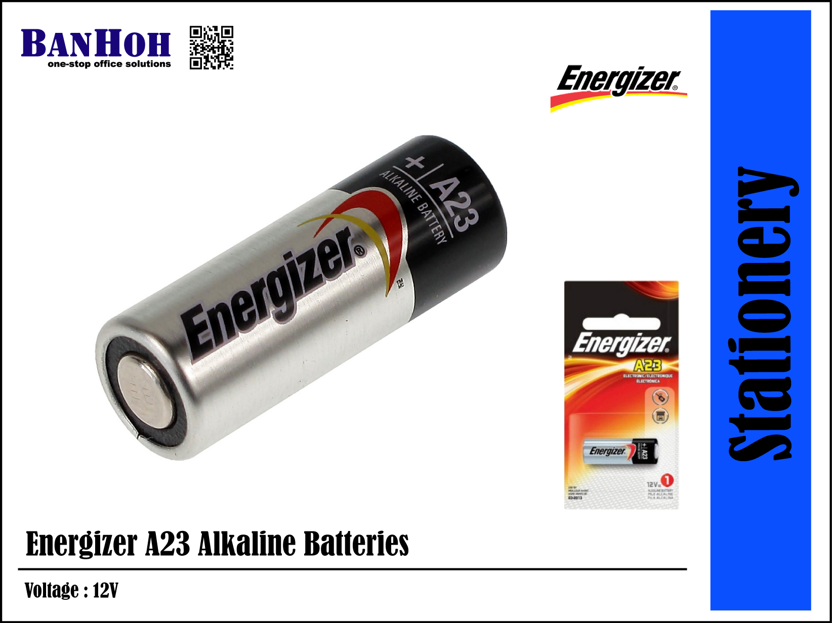 Energizer A23 Alkaline Batteries – BANHOH SDN BHD
