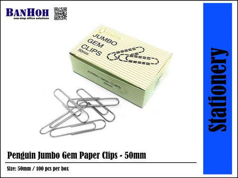 JUMBO PAPER CLIP 78MM - Big Stationery