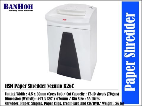 Paper-Shredder-Securio-B26C